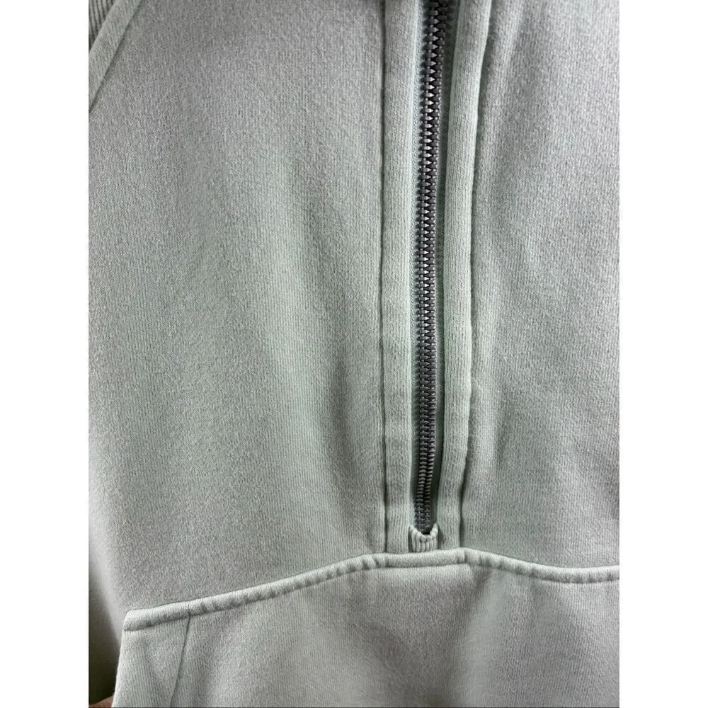 Lululemon 1/2 Zip Scuba Hoodie in Mint Green Size XL/XXL